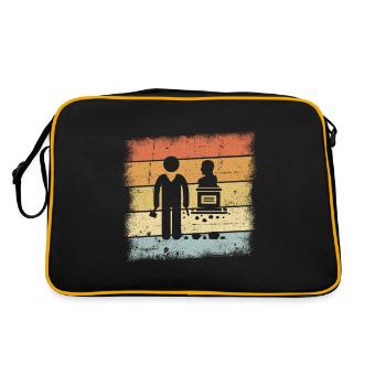 Cadeau sculpteur - Sac Retro - noir/or - Dos