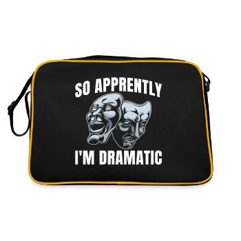 Je suis donc dramatique pour les fans de musique - Sac Retro - noir/or - Dos