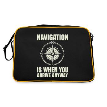 La navigation est pour les amateurs de voile de toute façon, si vous - Sac Retro - noir/or - Dos