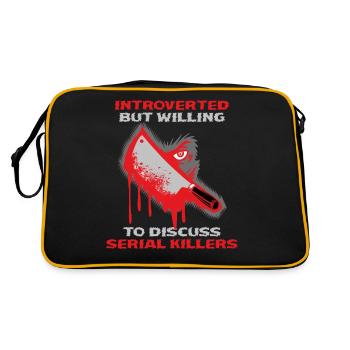 Cadeau de la série policière Introverted Killers - Sac Retro - noir/or - Dos