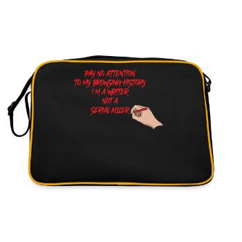 Pay No Attention Crime Series Gift - Retro Bag - black/gold - Back