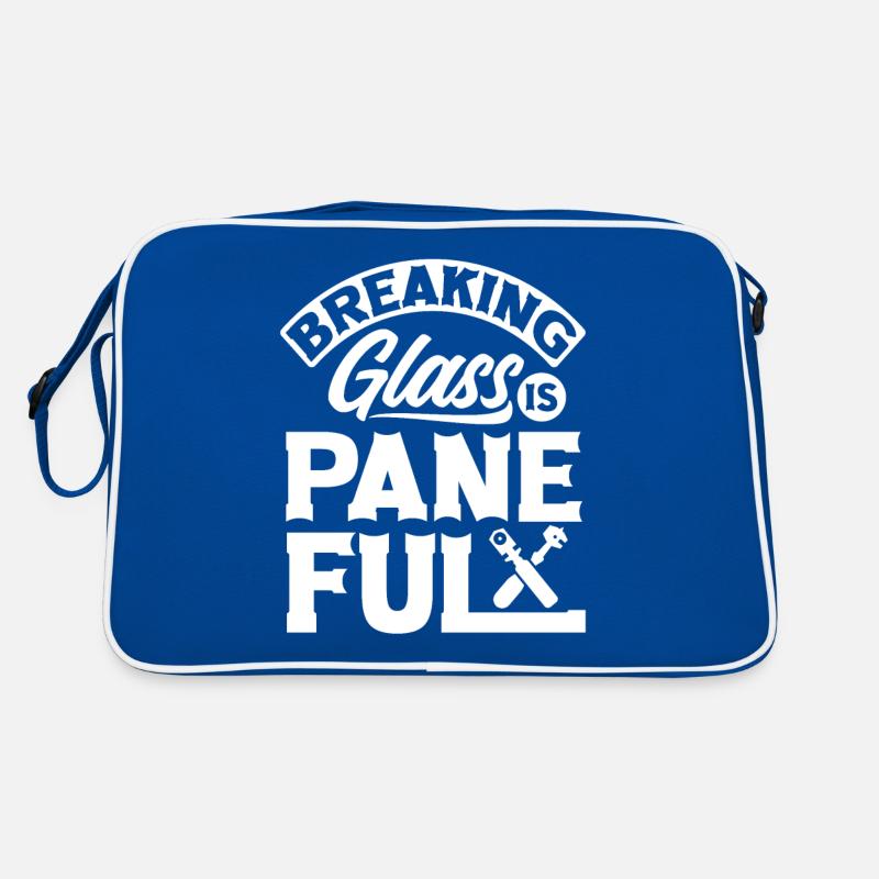 Glazier Window Fitter Paneful Retro Tasche