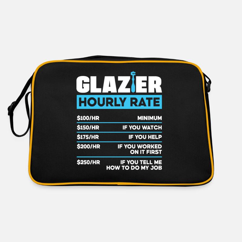 Glazier Window Fitter Glazier Hourly Rate Retro Tasche