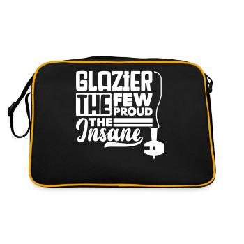 Glazier Window Fitter Quote - Retro Bag - black/gold - Back