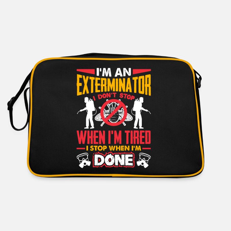 Exterminator Pest Control Technician Quote Retro Tasche