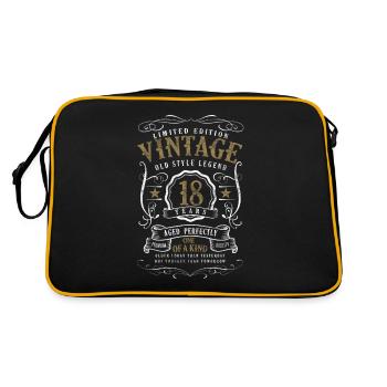 18th birthday gift 18 years - Retro Bag - black/gold - Back