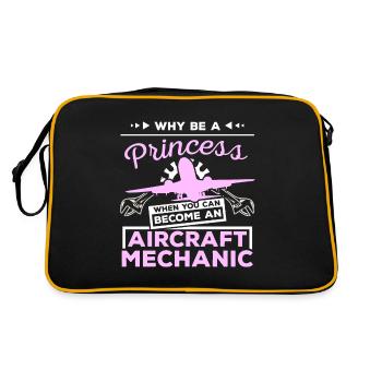 Princess Aircraft Mechanic - Retro Bag - black/gold - Back