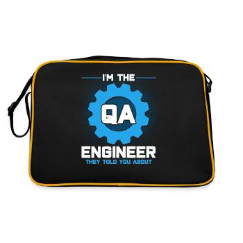 QA Engineer QA Tester Software Tester - Retro Bag - black/gold - Back