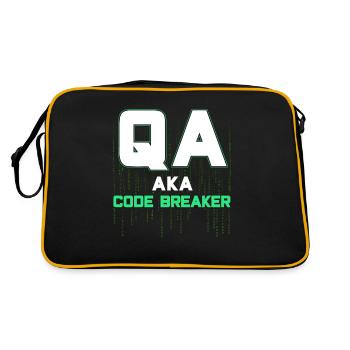 QA Engineer QA Tester Software Tester - Retro Bag - black/gold - Back