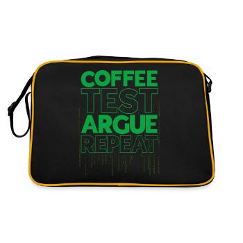 QA Engineer QA Tester Software Tester - Retro Bag - black/gold - Back