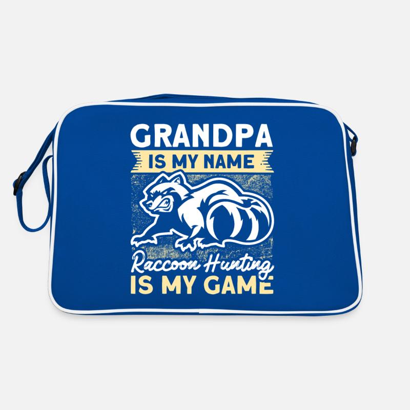 Opa Waschbär Jagd Waschbär Jäger Jagdurlaub Retro Tasche