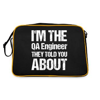 QA Engineer QA Tester Software Tester - Retro Bag - black/gold - Back