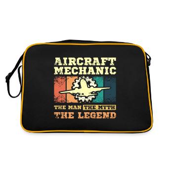 Aircraft mechanic the man the myth the legend - Retro Bag - black/gold - Back