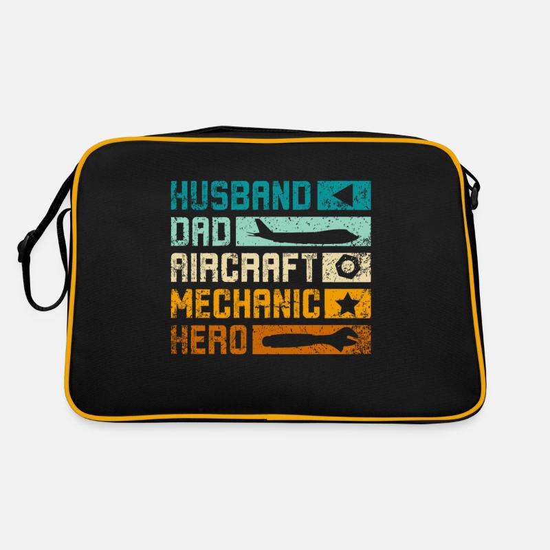 Mari papa mécanicien d’avion héros Sac Retro