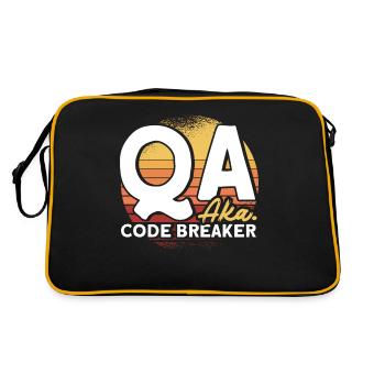 QA Engineer QA Tester Software Tester - Retro Bag - black/gold - Back
