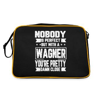 Wagner Nobody is Perfect Gift - Retro Bag - black/gold - Back