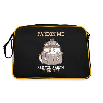 Pardonnez-moi êtes-vous aaron ronronner. Monsieur - Tiger Stripe - Sac Retro - noir/or - Dos