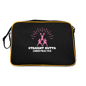 Pratique de straight outta cheer - Sac Retro - noir/or - Dos