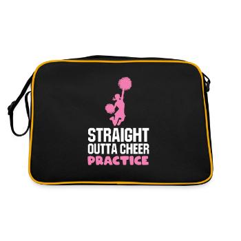 Pratique de straight outta cheer - Sac Retro - noir/or - Dos