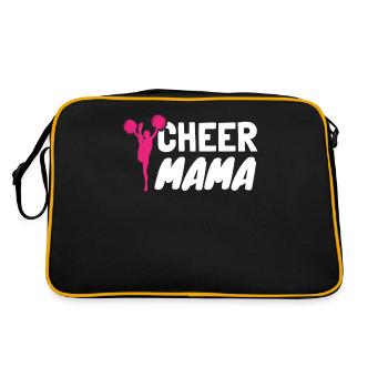 Cheer Mom - Retro Tasche - Schwarz/Gold - Hinten