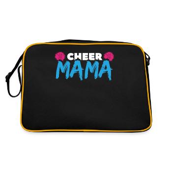 Cheer Mom - Retro Tasche - Schwarz/Gold - Hinten