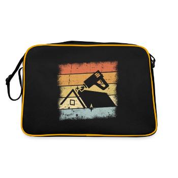 Roofer - Retro Bag - black/gold - Back