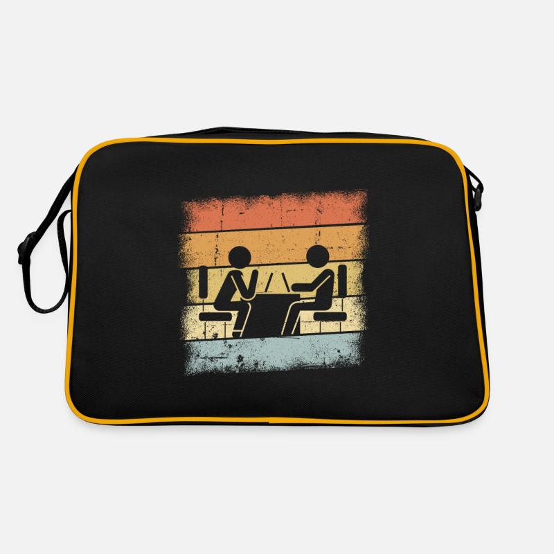 Therapeuten Geschenk - Retro Tasche - Schwarz/Gold