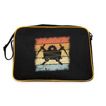 Mining - Retro Bag - black/gold - Back