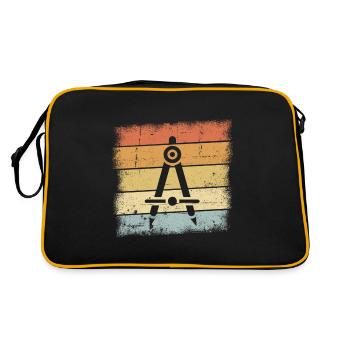 Compasses - Retro Bag - black/gold - Back