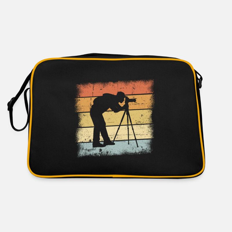 Fotograf Geschenke - Retro Tasche - Schwarz/Gold