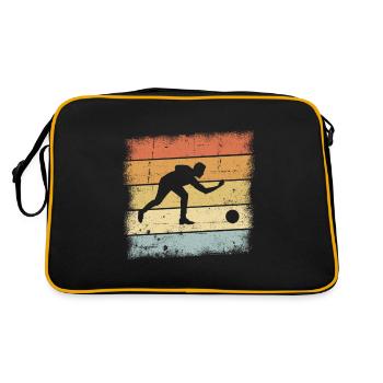 Bowling Gift - Retro Bag - black/gold - Back