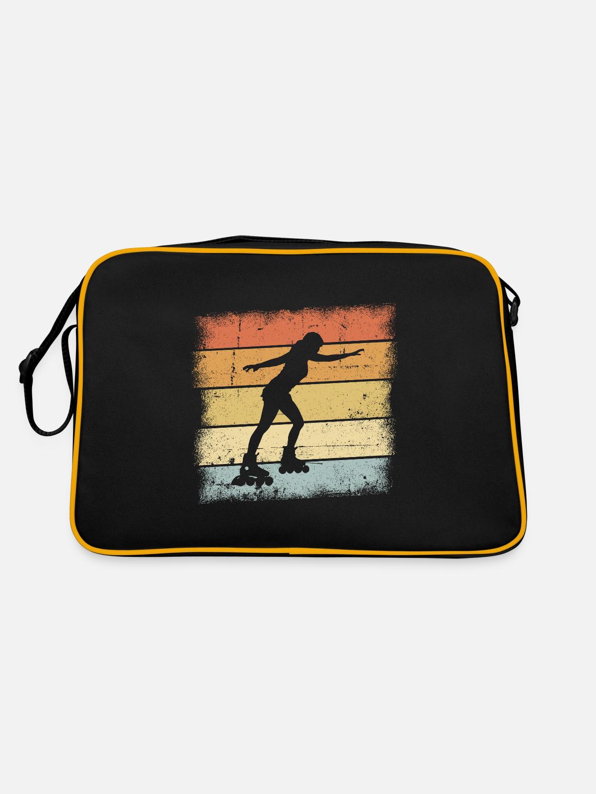 Roller derby - Retro Bag - black/gold - Back