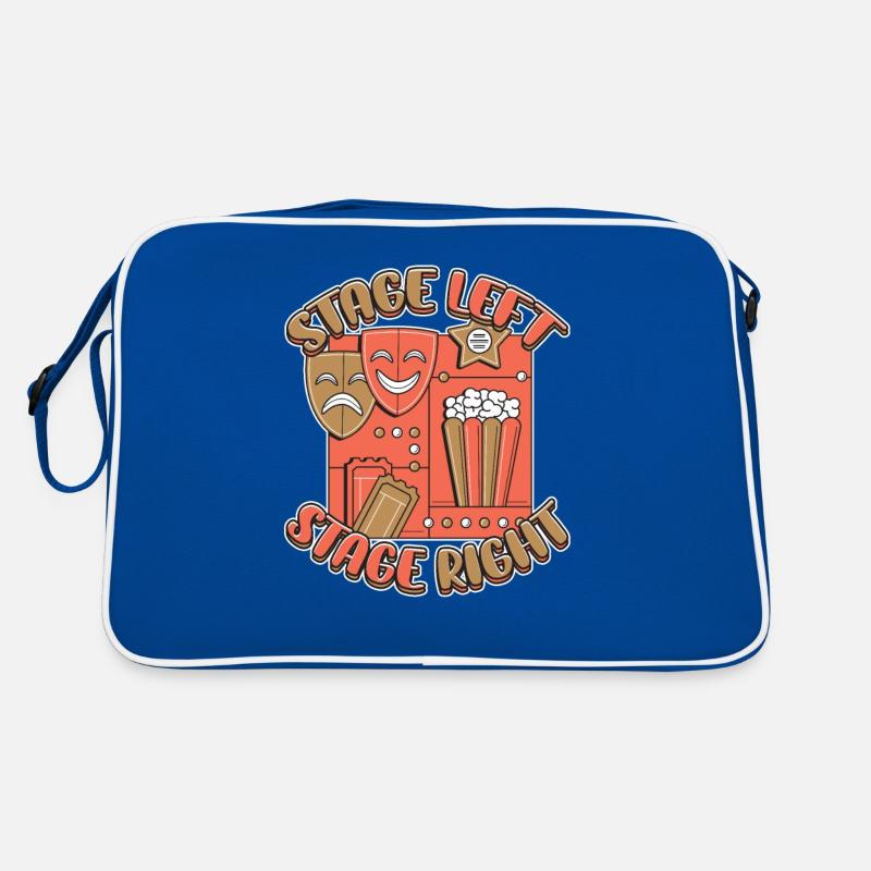 Stage Left Stage Right Acting Theater Retro Tasche