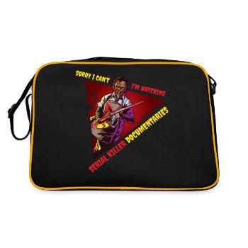 Killer Documentaires Série Policière Cadeau - Sac Retro - noir/or - Dos
