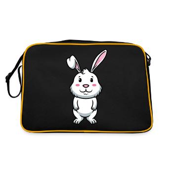White Rabbit Emoticons Rabbit - Retro Bag - black/gold - Back