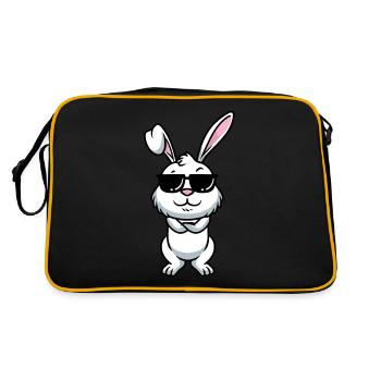 White Rabbit Emoticons Rabbit - Retro Bag - black/gold - Back