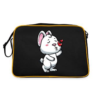 White Rabbit Emoticons Rabbit - Retro Bag - black/gold - Back