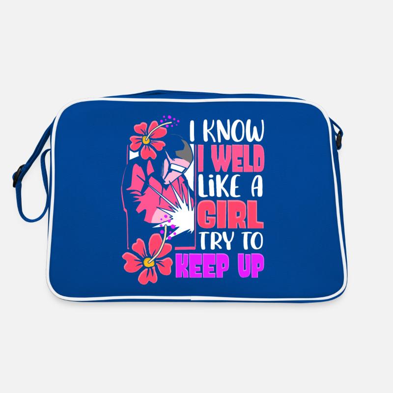 Je soude comme une fille soude Sac Retro