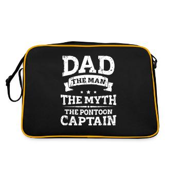 Dad the man the myth the pontoon captain - Summer - Retro Bag - black/gold - Back