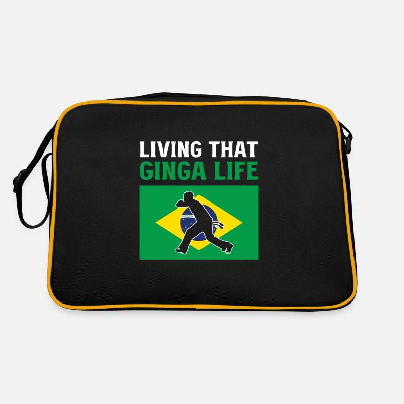 Vivre cette vie Ginga Capoeira Martial Brésilien Sac Retro