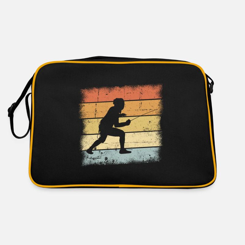 Fechten Sunset Retro Tasche