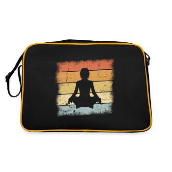 Yoga Namaste - Sac Retro - noir/or - Dos