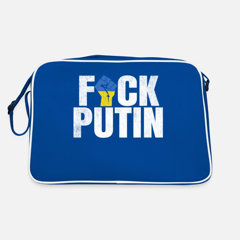 FCK Poutine Ukraine Soutien Solidarité Sac Retro