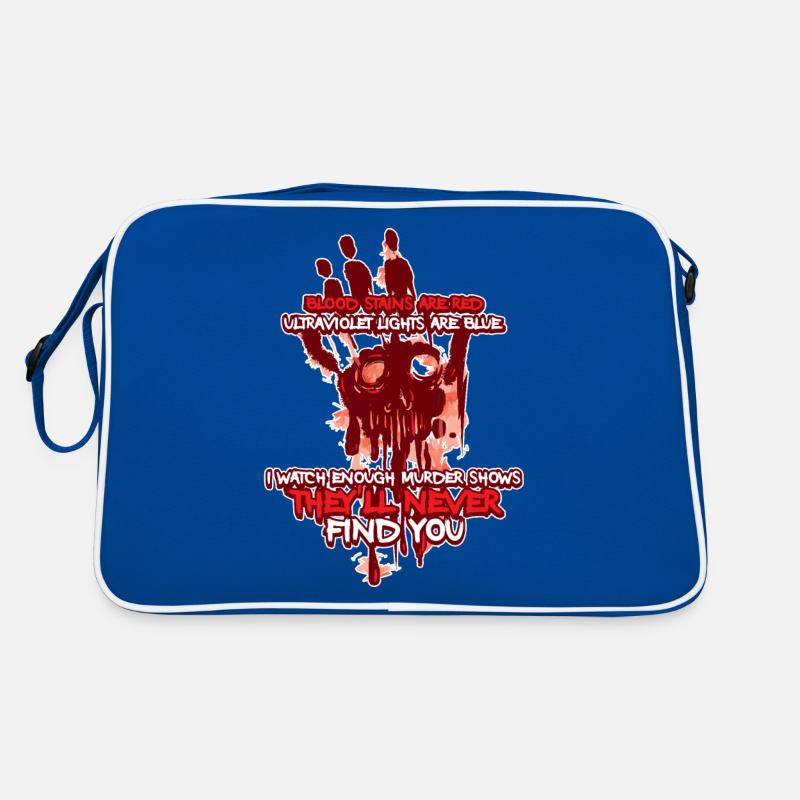 Blood Stains Are Red Krimiserie Geschenk Retro Tasche
