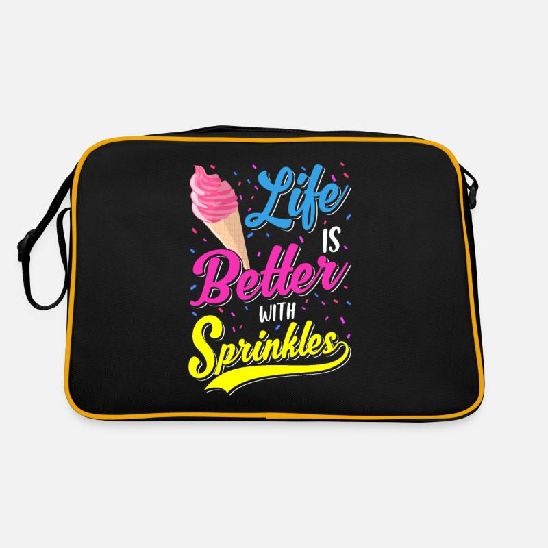 Life Is Better With Sprinkles Ein Sommer Eiscreme Retro Tasche