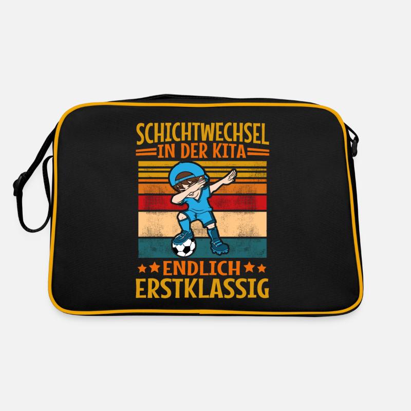 Kinder Kita Abgänger Einschulung Schulkind Junge Retro Tasche