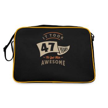 47th Birthday It Took 47 Years - Retro Bag - black/gold - Back