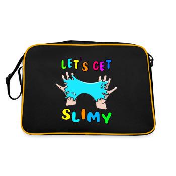 Obtenons Slimy Kneading Kids Toys Slime - Sac Retro - noir/or - Dos