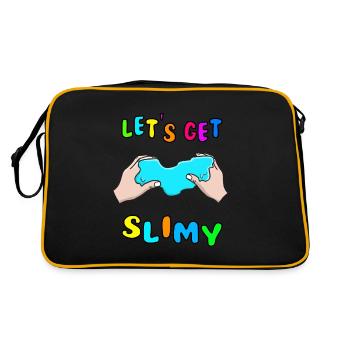 Slime Fluffy Drizzly Nuage Texture Bubble Pop - Sac Retro - noir/or - Dos