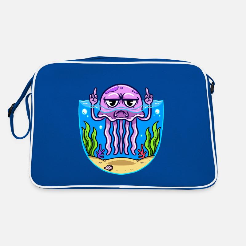 Jelly Fish Middle Finger Jellyfish Retro Bag